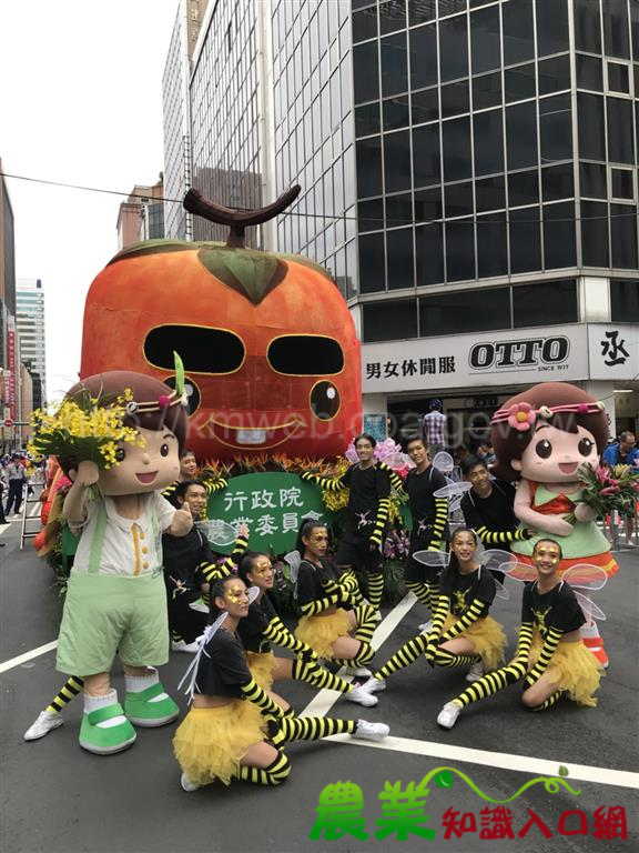 農委會國慶花車　歡慶國運昌隆柿柿如意