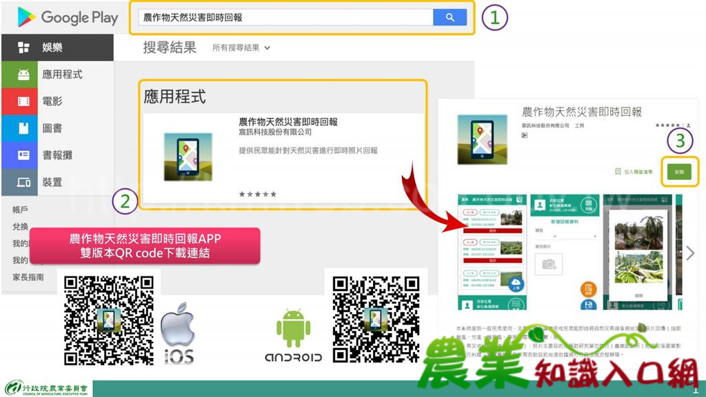 農作物天然災害即時回報