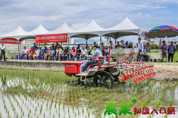 附掛式水田除草兼施肥機械操作示範觀摩會