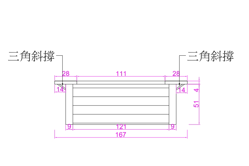 靠座花台C_02正視圖 靠座花台C_02正視圖
