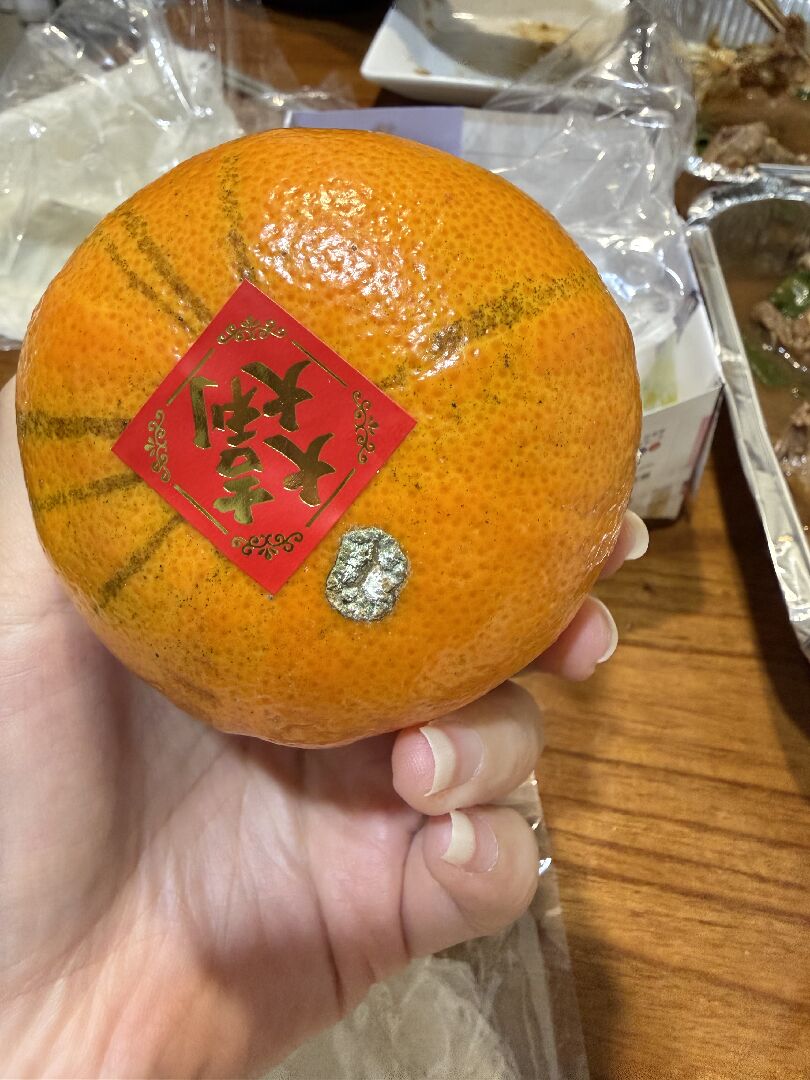 請問茂谷柑是否發霉？